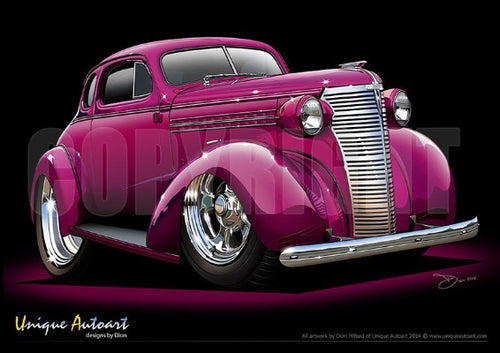 1938 Chevy Coupe- Custom Magenta