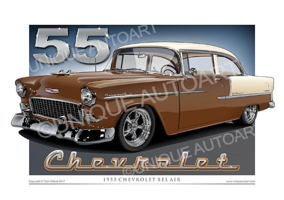 1955 chevy bel air best sale model car