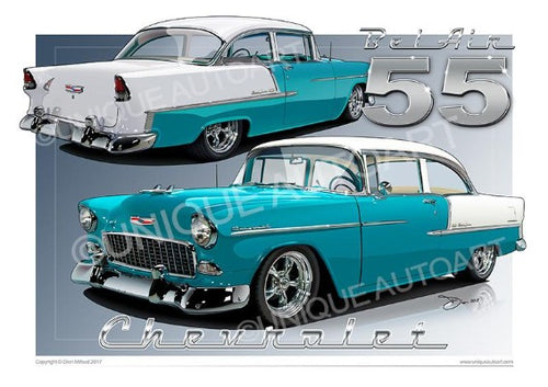 1955 Chevrolet Bel Air- Regal Turquoise