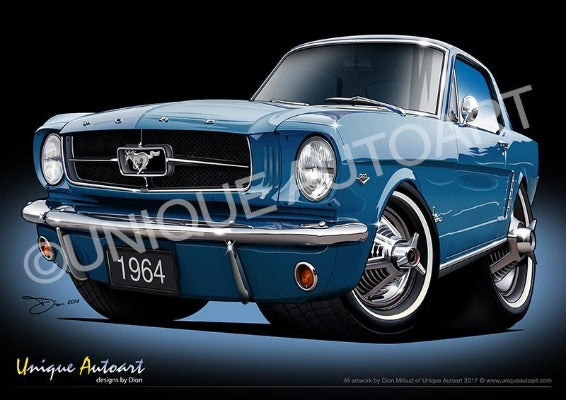 Mustang Art designs - GUARDSMAN BLUE