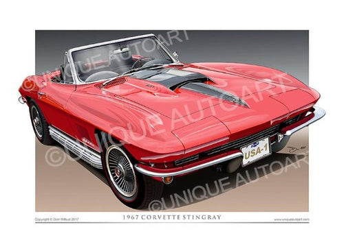 1967 Corvette- Rally Red