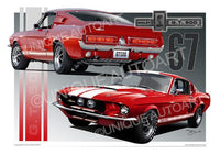 1967 Shelby Mustang - Car Prints