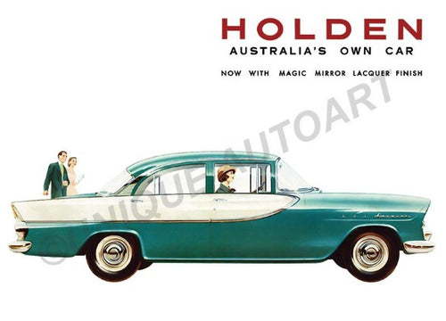 FB HOLDEN Sedan Circa 1960 - CAR ADVERT (unframed)