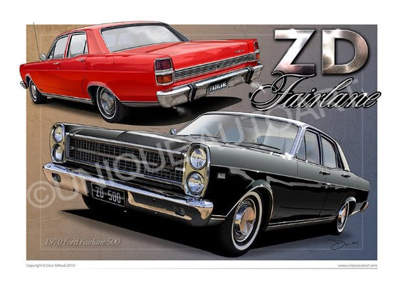 FORD GIFTS - ZD FAIRLANE PRINTS