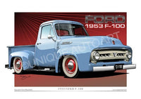 Glacier Blue Ford Drawing