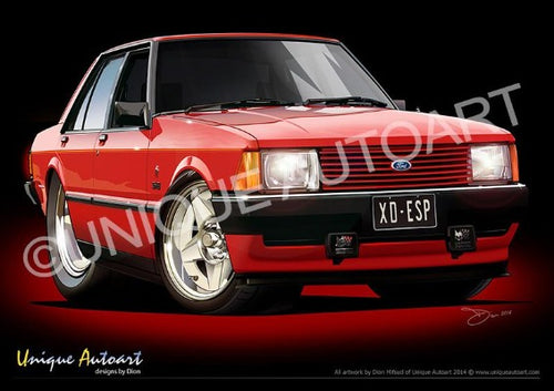 Ford XD ESP- Monza Red