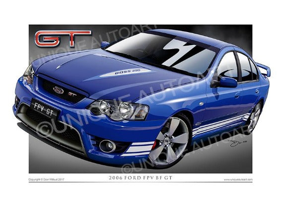 BF GT FPV Automotive Art Prints Car Art From Unique Autoart