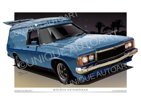 HZ SANDMAN Drawings - MIRAGE BLUE