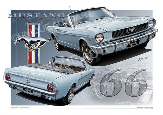 1966 Ford Mustang Convertible Print