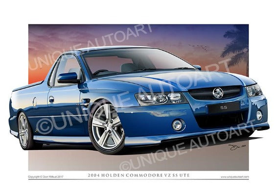 HOLDEN VZ SS UTE CAR PRINTS (unframed)