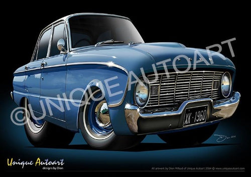 1960 Ford XK Falcon- Pacific Blue