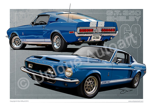 1968 Shelby GT350 Drawing