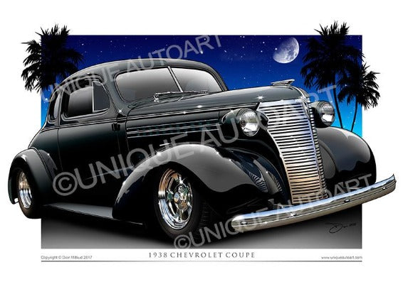 1938 Chevy Coupe- Black