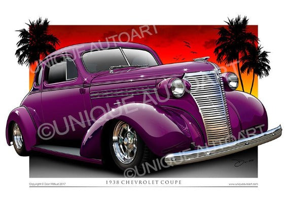 1938 Chevy Coupe- Custom Purple