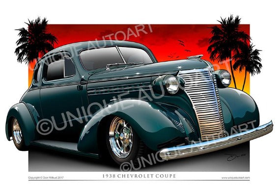 1938 Chevy Coupe- Spruce Green