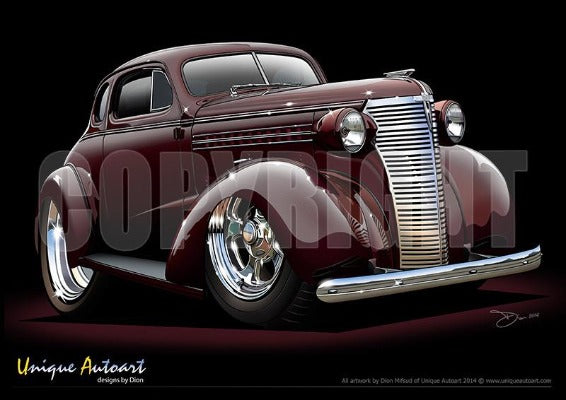 1938 Chevrolet Coupe- York Shire Maroon