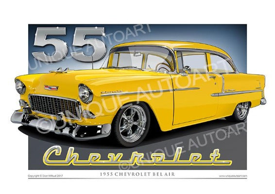1955 Chevrolet- Yellow