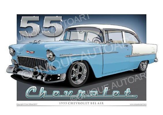 1955 Chevrolet- Skyline Blue