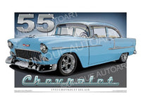 1955 Chevrolet- Skyline Blue