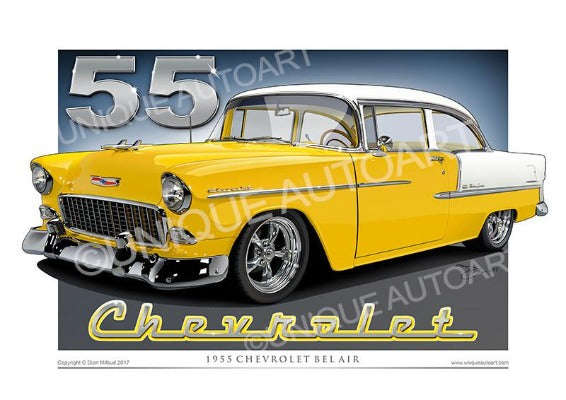 1955 Chevrolet- Yellow