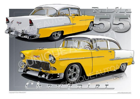 1955 Chevrolet Bel Air- Yellow