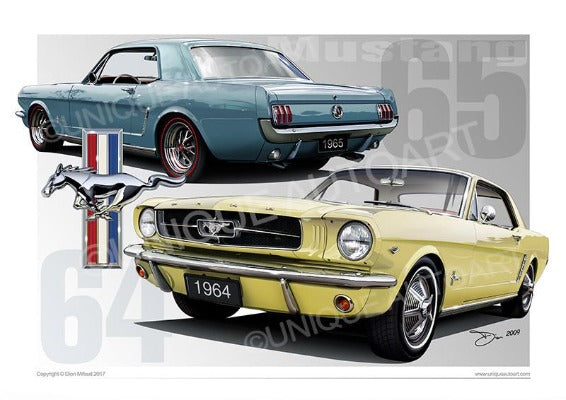 1965 Mustang Art Print