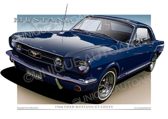 1966 Mustang- Nightmist Blue