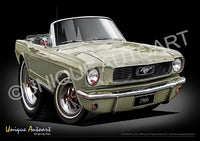1966 Mustang Convertible SAUTERNE GOLD
