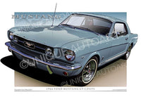 1966 Mustang- Silve Blue