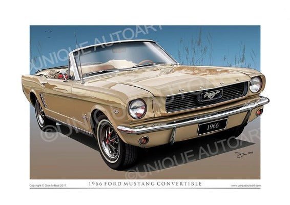 1966 Mustang Convertible- Antique Bronze