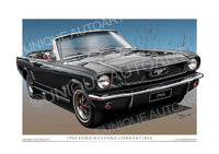 1966 Mustang Convertible- Raven Black