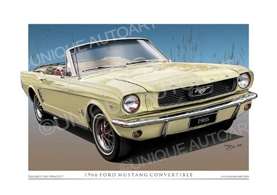 1966 Mustang Convertible- Springtime Yellow