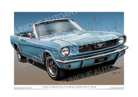 1966 Mustang Convertible- Tahoe Turquoise