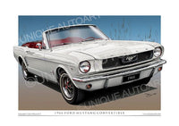 1966 Mustang Convertible- Wimbledon White