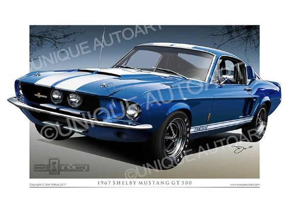1967 Shelby Mustang GT500 - Acapulco Blue