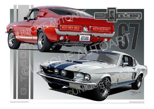 1967 Shelby Mustang- Poster Print