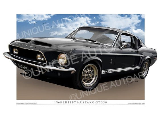 1968 Shelby Mustang - Raven Black