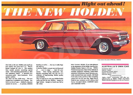 Holden EJ Car Advert