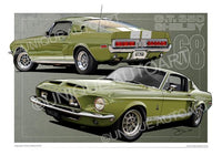 Lime Green Mustang Shelby