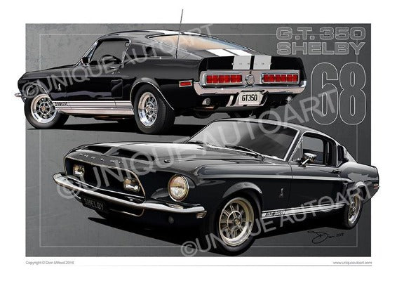 SHELBY - AMERICAN MUSCLE CAR PRINT