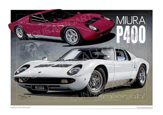 1966 Lamborghini Miura Art