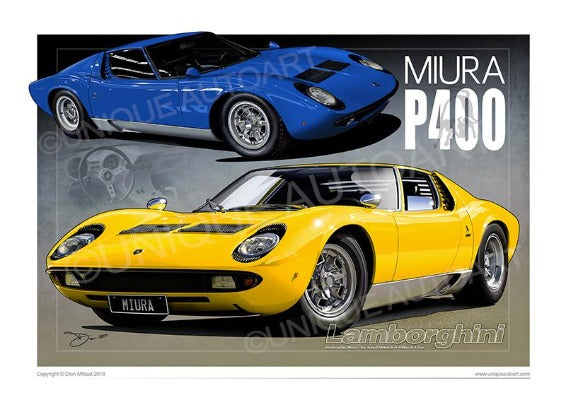 1966 Lamborghini Miura Prints