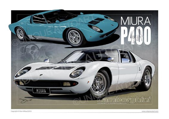1968 Lamborghini Miura Prints