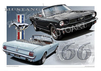 1966 Mustang Convertible- Car Prints