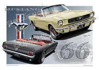 Mustang Convertible Art Prints