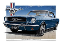 1964 Mustang- Caspian Blue