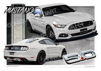 Mustang Prints White Platinum