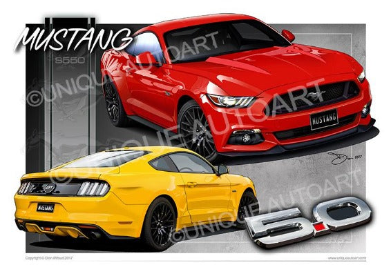 New Mustang Art Prints